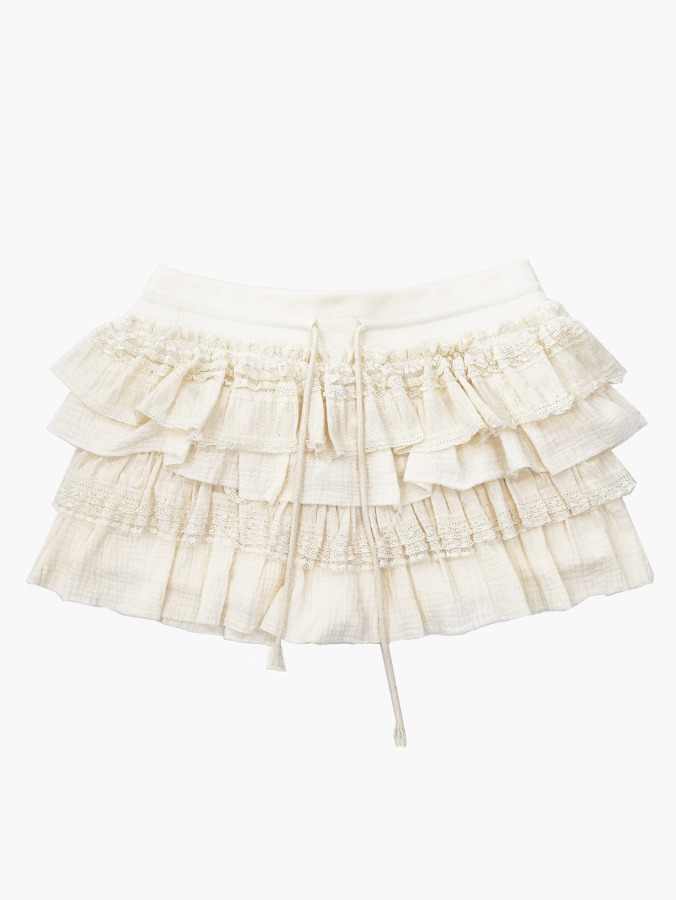 tiered ruffle cancan skirt