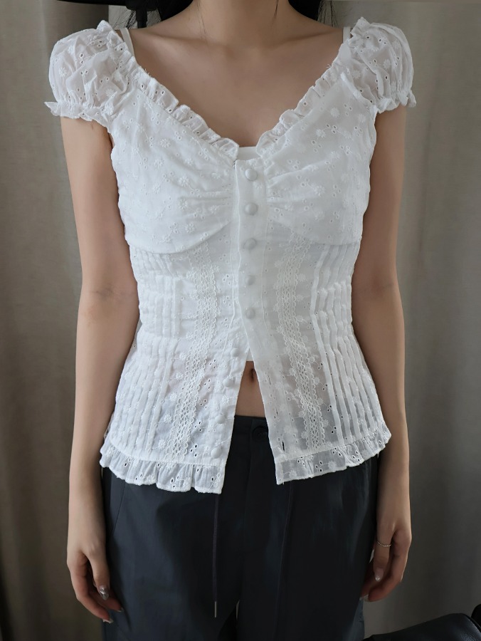 yoplait frill blouse